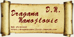 Dragana Manojlović vizit kartica